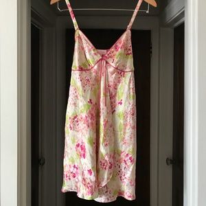 Beautiful Oscar De La Renta floral slip dress